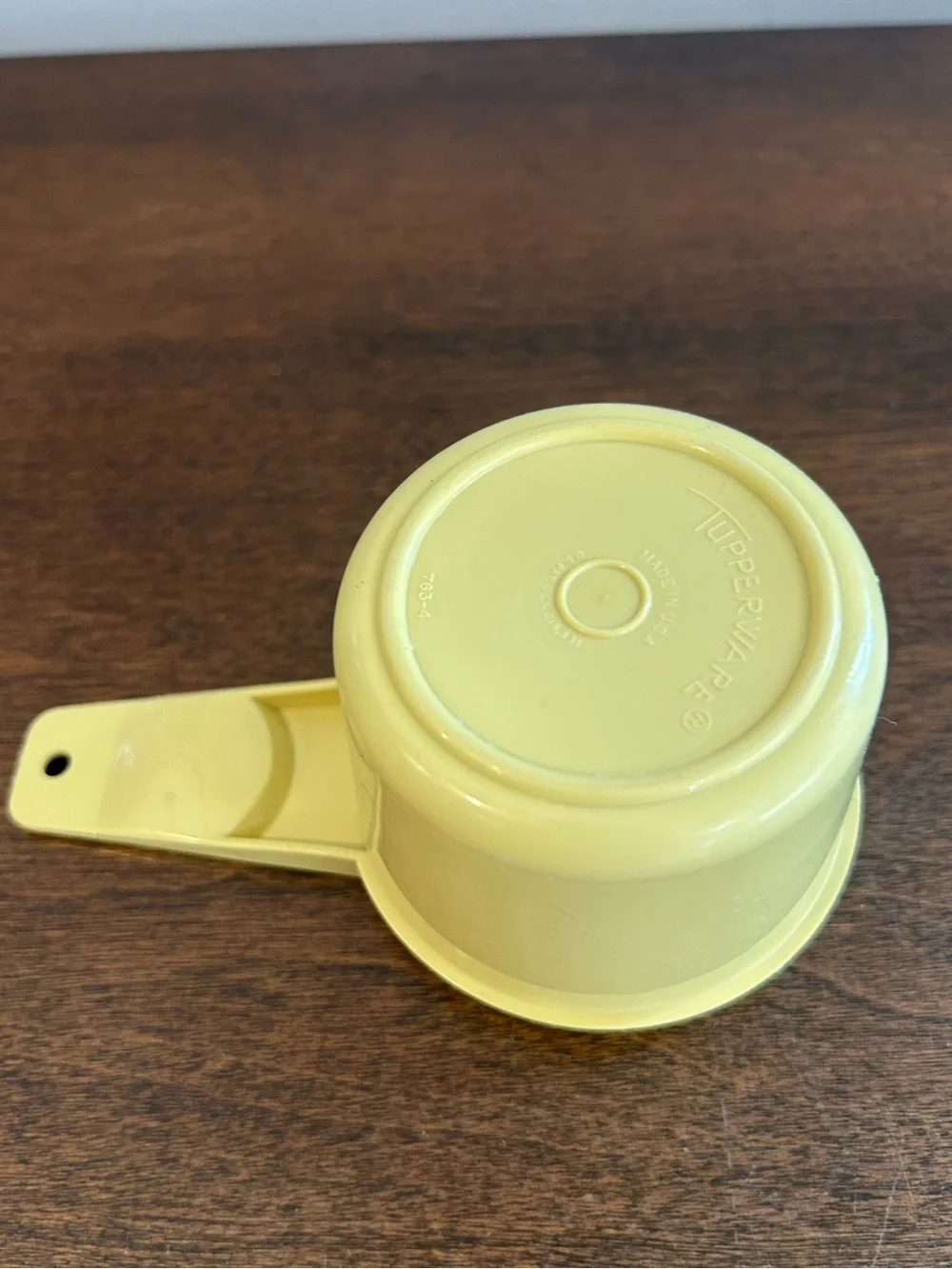Vintage Tupperware Yellow Measuring Cup 2/3 Cup # 763-4 Replacement Made in USA.